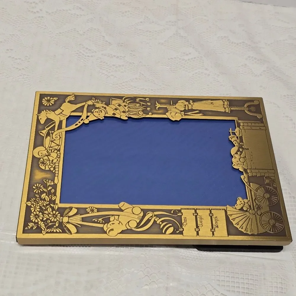 Vintage Reed & Barton By Brass Traditions USA Newborn Baby Nursery Picture Frame